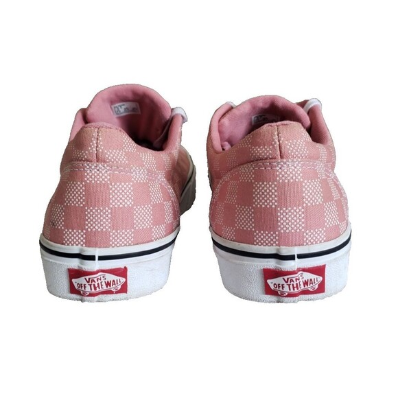 Vans Doheny Sneakers Women’s 9.5 Pink White Checkerboard 721356 Exc Cond - Picture 7 of 11
